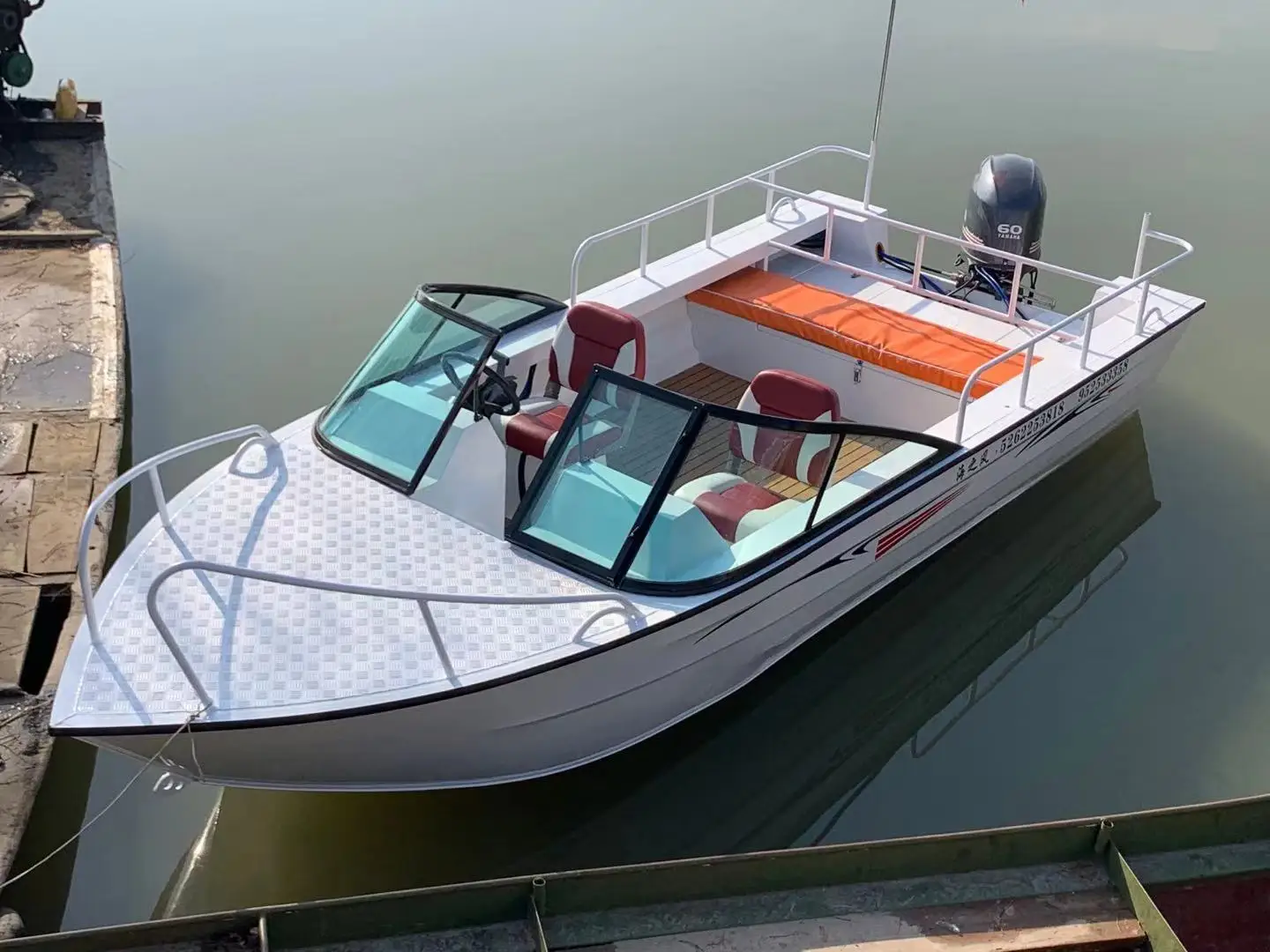 KAIP 高級アルミヨット 5.28 メートル CE 釣りア - Fishing Boat Fiberglass のレビューと価格