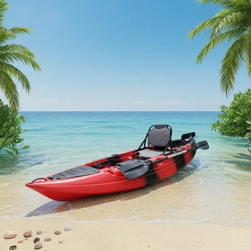 10フィートシングルシートシットオンフィッシングパドルカヤッ - Fishing Boat Paddle のレビューと価格