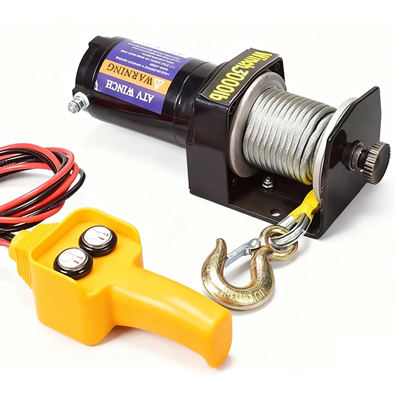 12V 24V ポータブル電動ウインチ スチールケーブルウイ - Fishing Boat Trailer のレビューと価格