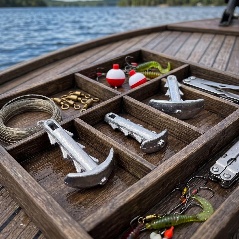 5個入りウニ型ベイトウェイト、滑り止めロックピン付き、アンカ - Fishing Boat Anchor のレビューと価格