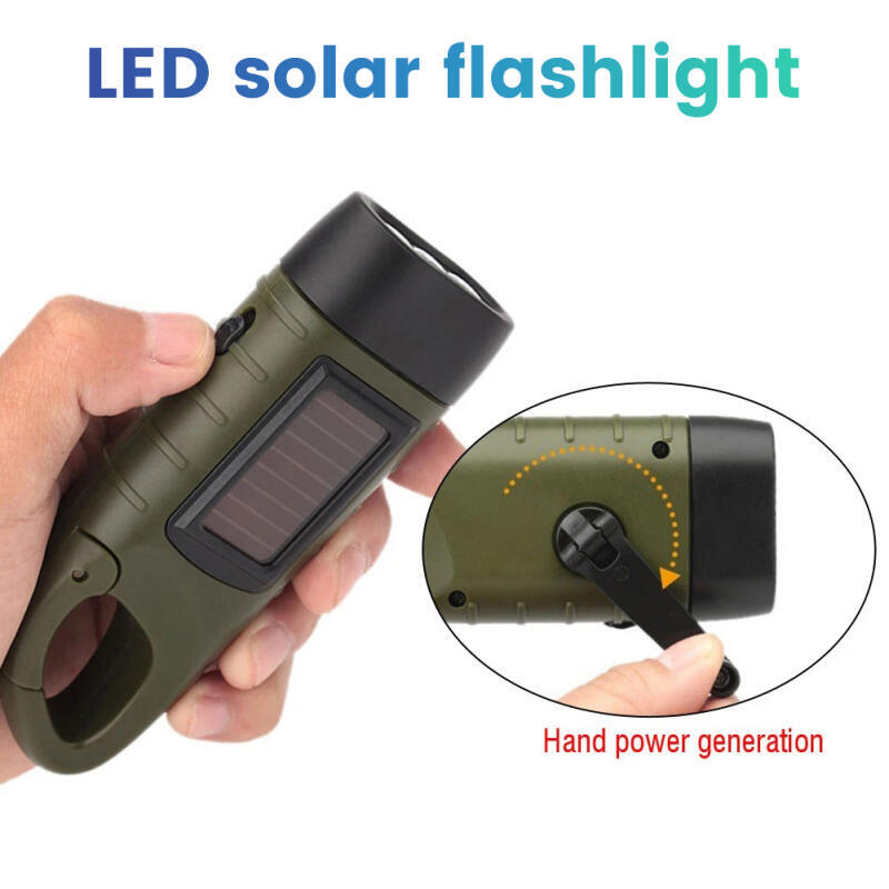 手回し式ソーラー充電式LED懐中電灯 サバイバルギア用 自己 - Fishing Boat Navigation Light のレビューと価格